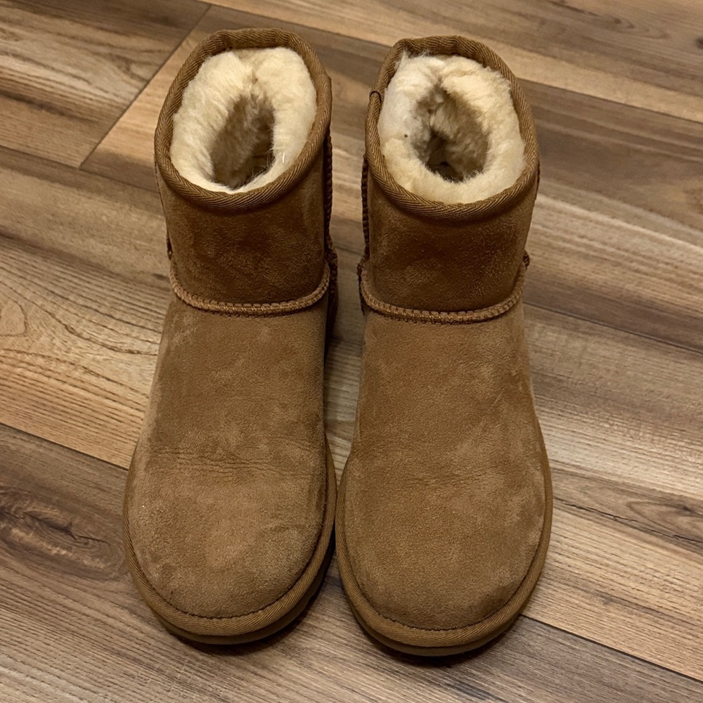 UGG Chestnut Mini Sheepskin Slip-On Boots